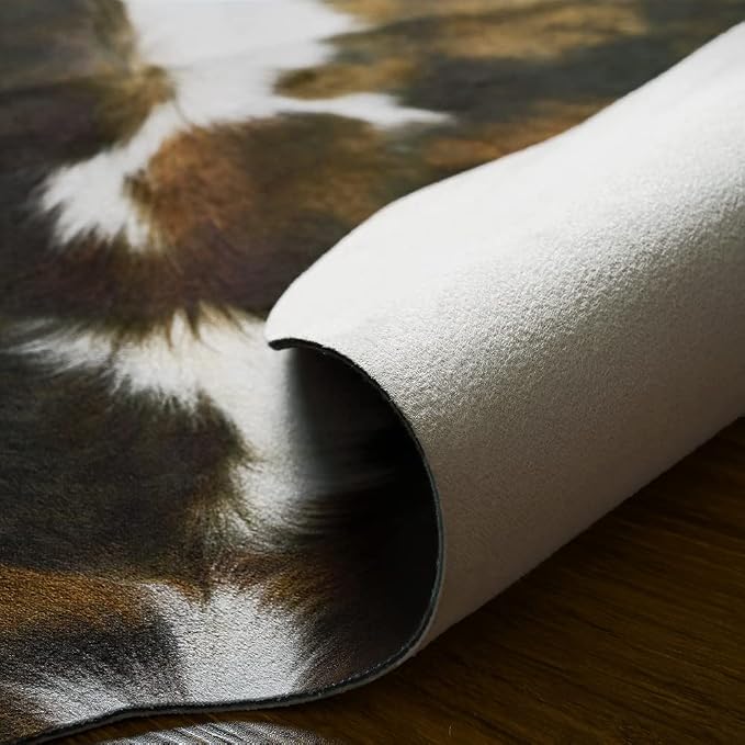 Amearea Faux Cow Hide Rug Large 7×6.2 Feet, Premium Western Home Decor Cow - Image 5