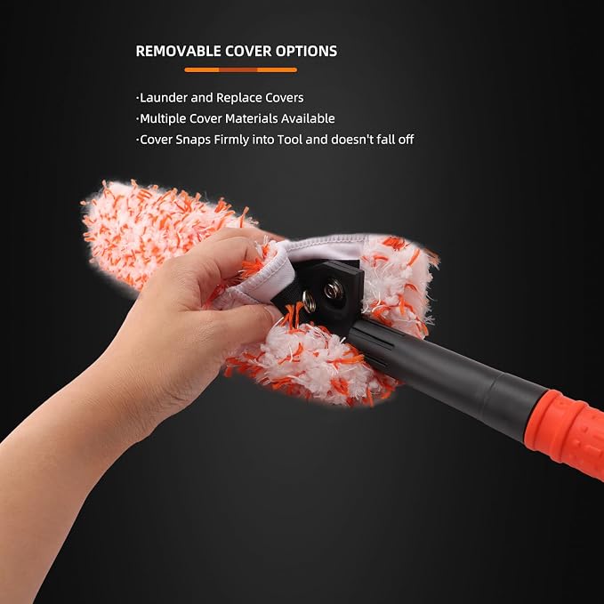 Microfiber Wheel Brush, SPTA Removable Car Wheel Cleaning Brush - Image 5