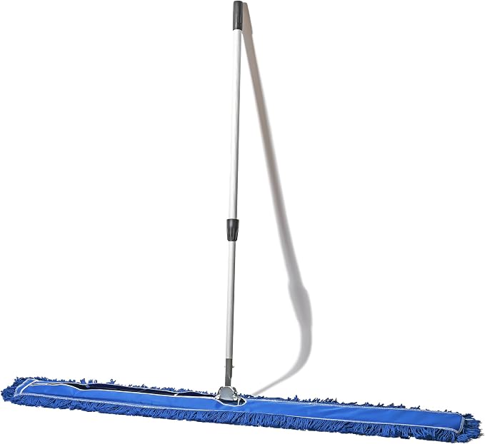 60 Inch Blue Commercial Dust Mop & Floor Sweeper - Image 9