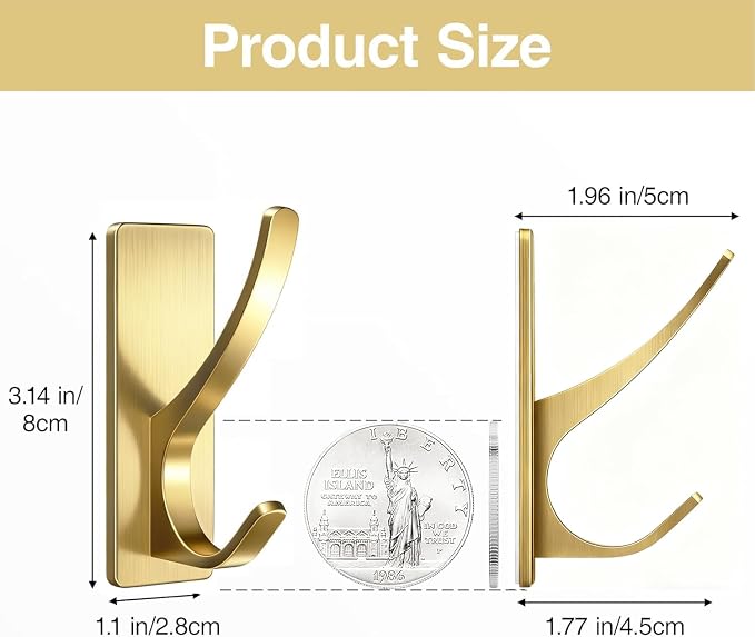 pickpiff Self Adhesive Coat Hooks - Image 5