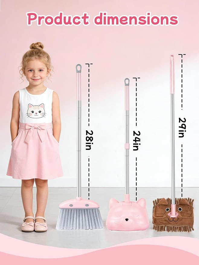 Kids Cleaning Toy 3-Piece Set - Image 3