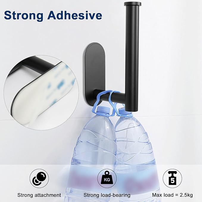 NearMoon Toilet Paper Holder Self Adhesive, Premium Thicken SUS304 Stainless - Image 5