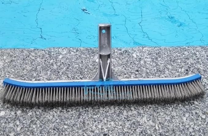 Aquatix Pro Pool Brush Head, Stainless Steel Bristles, Reinforced Aluminum Back - Image 7