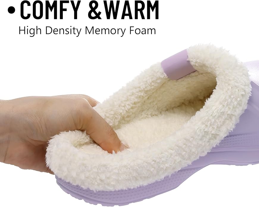 Beslip Classic Fur Lined Clogs Waterproof Winter Fuzzy Slippers - Image 3