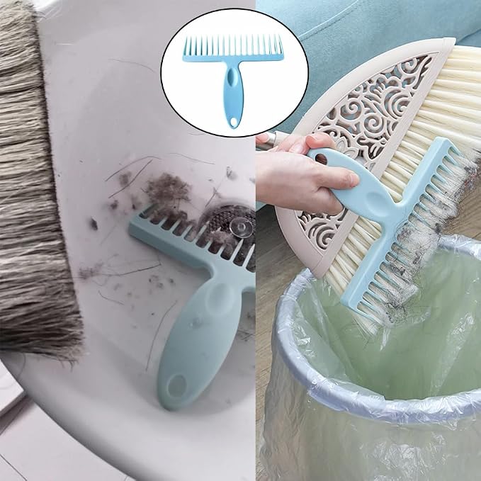 2 Pack Broom Cleaning Tool Hair Removal Comb Cleaner - Image 5