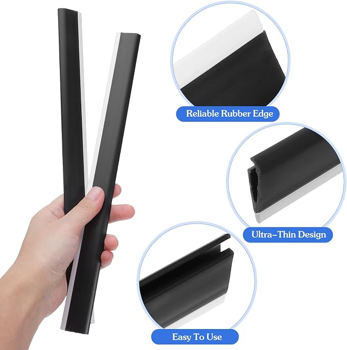 2Pcs Dustpan Edge Replacement Strip, 11.4 Inch Plastic Dust Pan Lip Inlet - Image 5