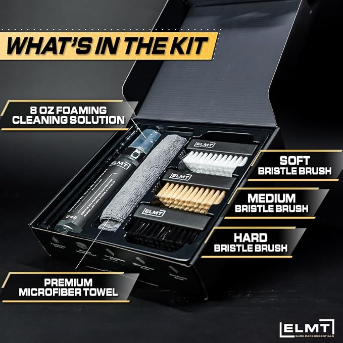 Blackline ELMT Shoe Cleaner Kit — Ideal Sneaker, Suede Shoe Cleaner — US-Made - Image 2