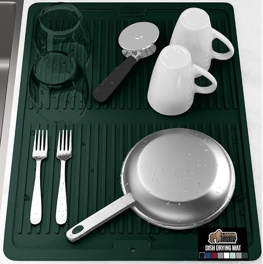 GORILLA GRIP 100% BPA-Free Silicone Dish Drying Mat by GorillaGrip
