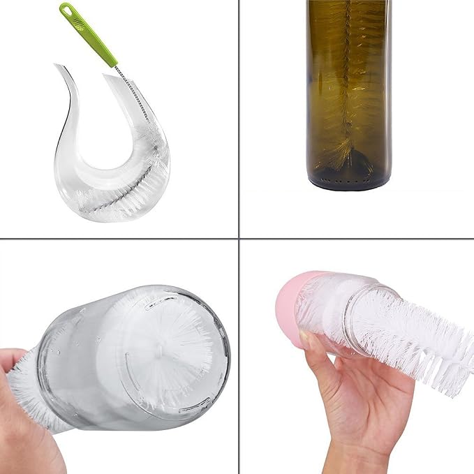 Long Bottle Brush, 17 in Bendable Cleaner Brushes - Image 4