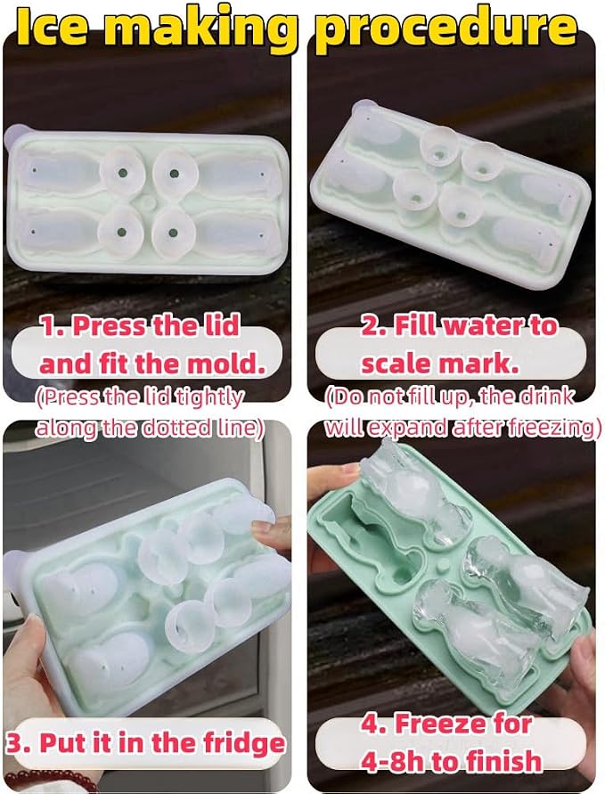 Cute 3D Labrador Dog Silicone Ice Cube Tray Mold Cartoon Animal Ice Box BPA-Free - Image 7