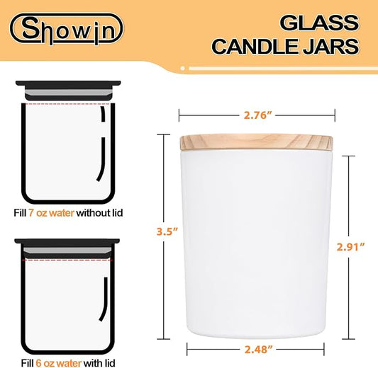 Thick Candle Jars for Making Candles 12 Pcs, 14 OZ Empty Jars - Image 2