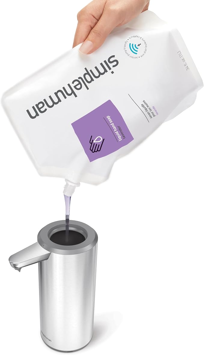 simplehuman 9 oz. Touch-Free Automatic Rechargeable Sensor Pump, Brushed - Image 5