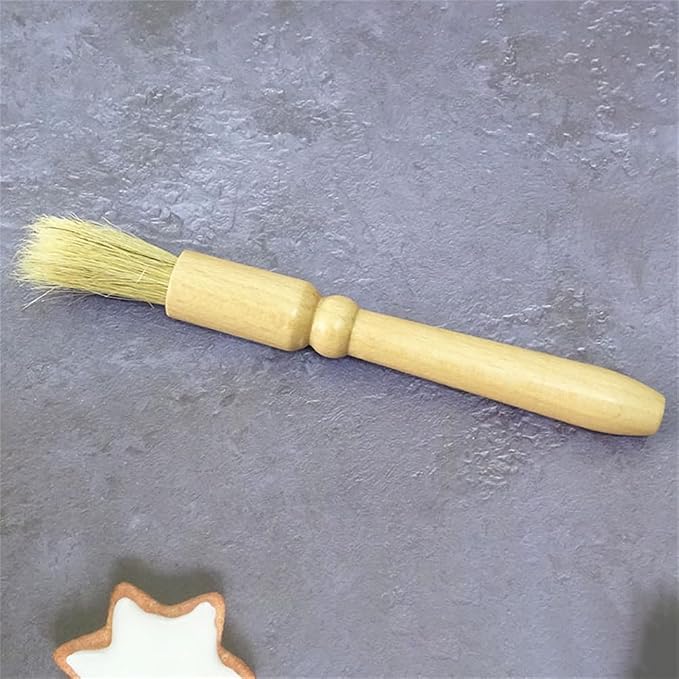 Coffee Grinder Cleaning Brush 2Pcs, Wood Handle & Natural Bristles Wood Dusting - Image 8