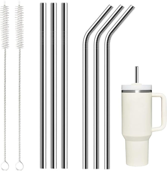 6 Pack Stainless Steel Straw Replacement 40 oz by Unknown