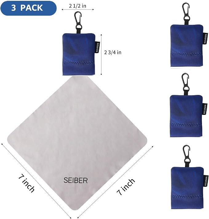 SEIBER Eyeglass Cleaning Microfiber Cloth, 7 x 7 inch Glasses Cloth - Image 3