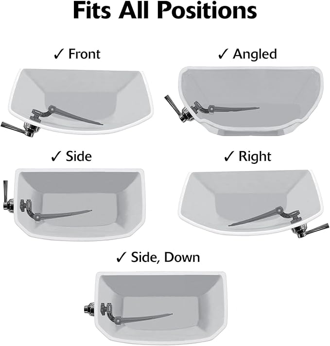 Korky 6094BP StrongARM Tank Lever, Universal to Fit Front Angled Side Left and - Image 6