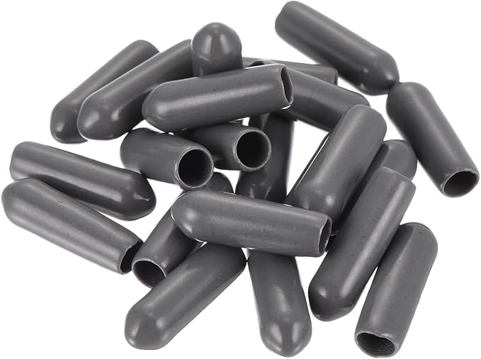 uxcell 20pcs Rubber End Caps 4mm ID Vinyl PVC Round Tube Bolt Cap Cover Screw - Image 4