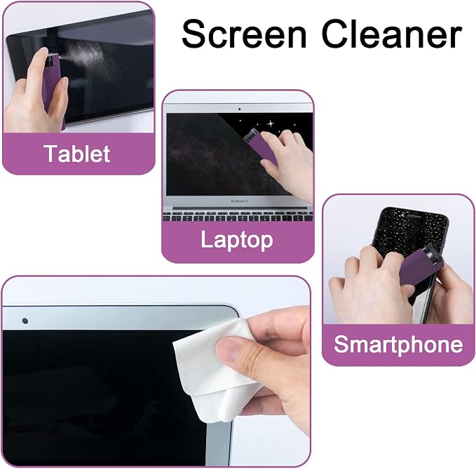 walrfid Screen Cleaner Spray and Wipe, Cleaning Kit - Image 4