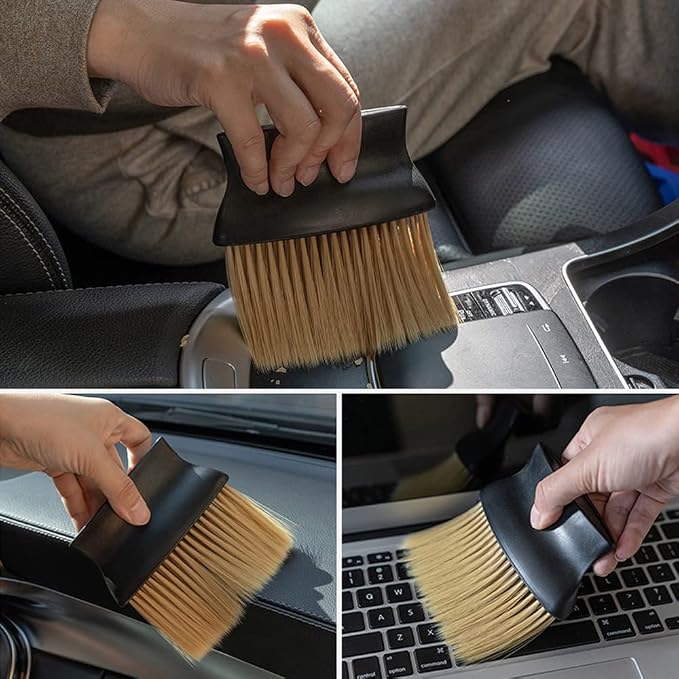 Auto Interior Dust Brush, Car Cleaning Brushes Duster, Soft Bristles Detailing - Image 7