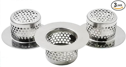 Bathtub Drain Strainer, Bathtub Cover Drain Hair Catcher Fits Standard by CNSZNAT