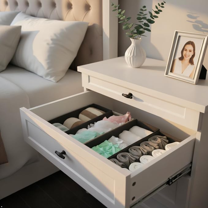 Bructhun Sock Drawer Organizer 3 Pack - Image 2
