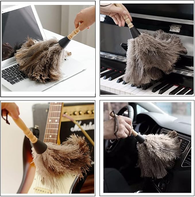 2pcs Ostrich Feather Dusters Natural Feathers Duster - Image 5