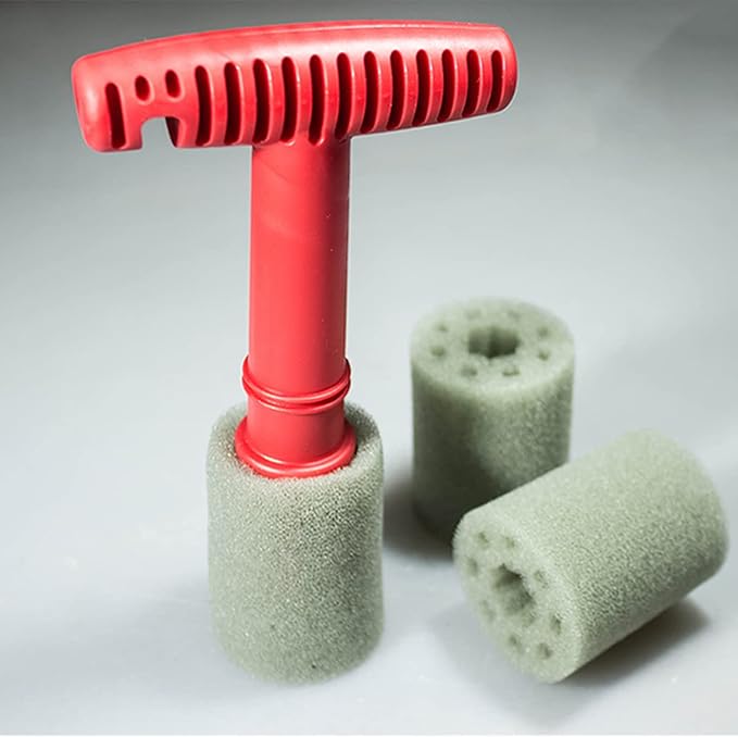 AICEL Car Wheel Detailing Brush, Removable Insert Lug Wash Nut Sponge Cleaner - Image 3