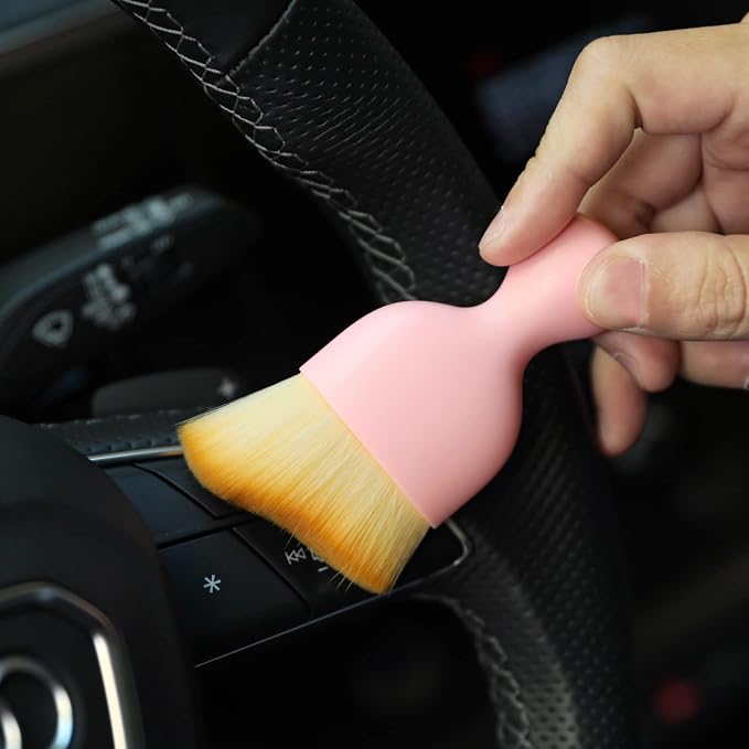 Car Interior Detailing Brush, Soft Bristle Cleaning Brush Car Detailing Brush - Image 3