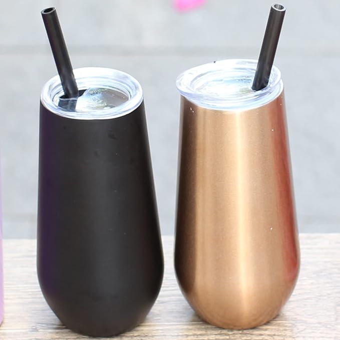 DAKOUFISH 11 Inch Long Black Reusable Plastic Replacement Drinking Straws - Image 6