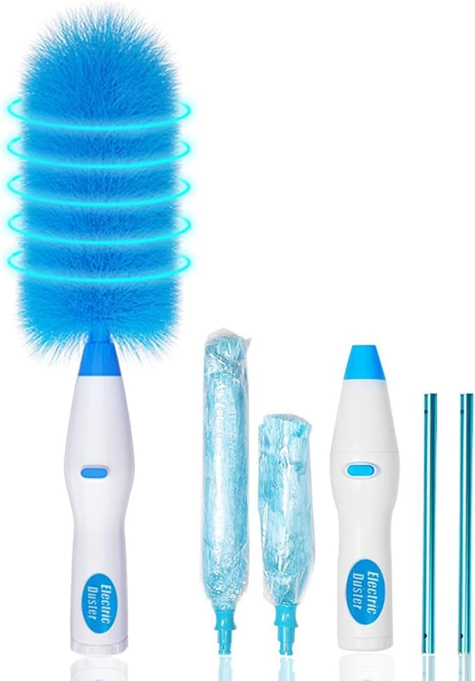 Multifunction Dust Collector Cleaning Brush Feather-Spin Duster Cleaning Tool by BYNNIX