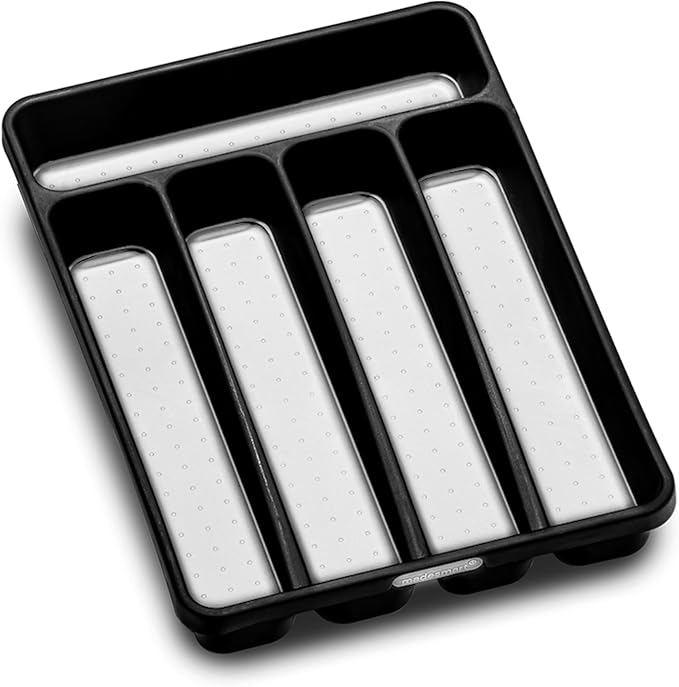 madesmart Classic Mini Silverware Tray, Soft Grip, Non-Slip Kitchen Drawer - Image 5
