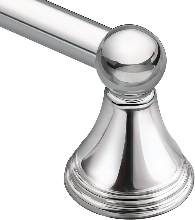 Moen DN8418CH Preston Collection 18-Inch Single Bar Bathroom Towel Bar by Moen