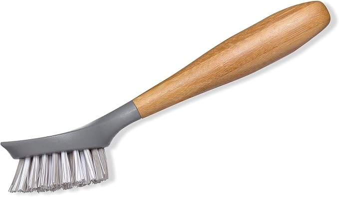 Full Circle Tenacious C Cast Iron Bamboo Dish Brush and Scraper – Durable - Image 2
