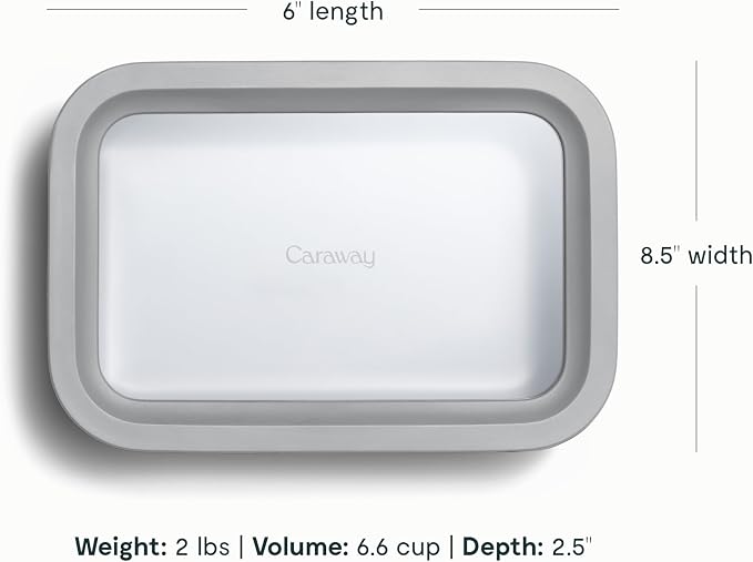 Caraway 6pc Glass Food Storage Set – 6.6 Cup Food Containers - Image 3