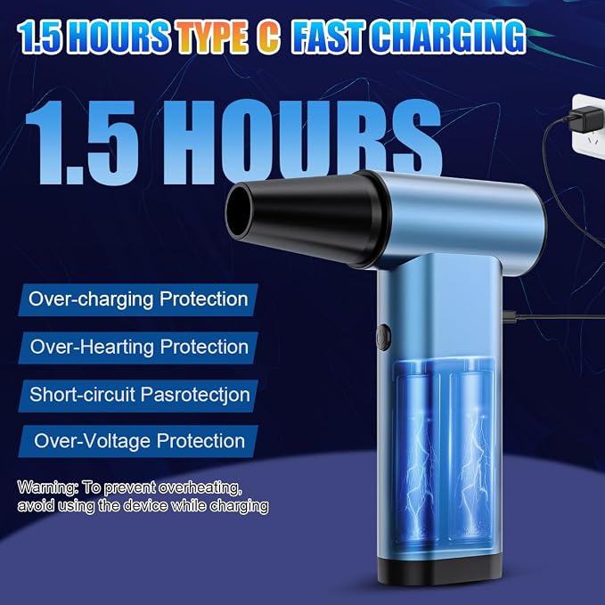 DSHDING Metal Compressed Air Duster - Image 6