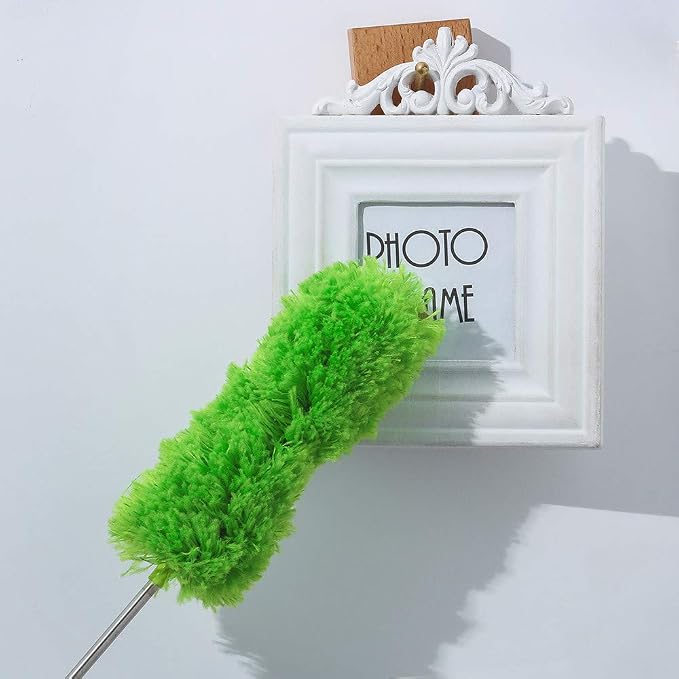 Ceiling Fan Duster with Extension Pole Telescopic Microfibre Brush EXTENDABLE - Image 3