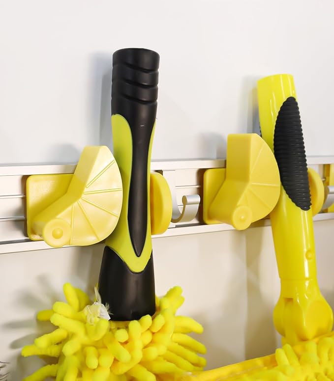 Good Grip Wall-Mounted Mop and Broom Holder Storage Organizer Cleaning Tools - Image 3