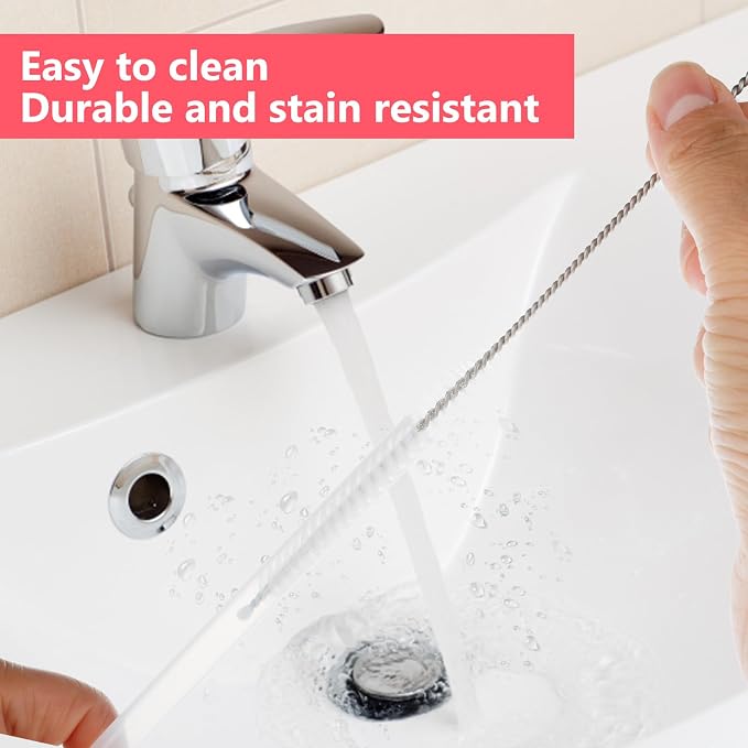 Ouligay 6 Pcs Straw Cleaner Brush Kit, 3 in 1 Cup Lid Cleaning Brush, 17cm Long - Image 6