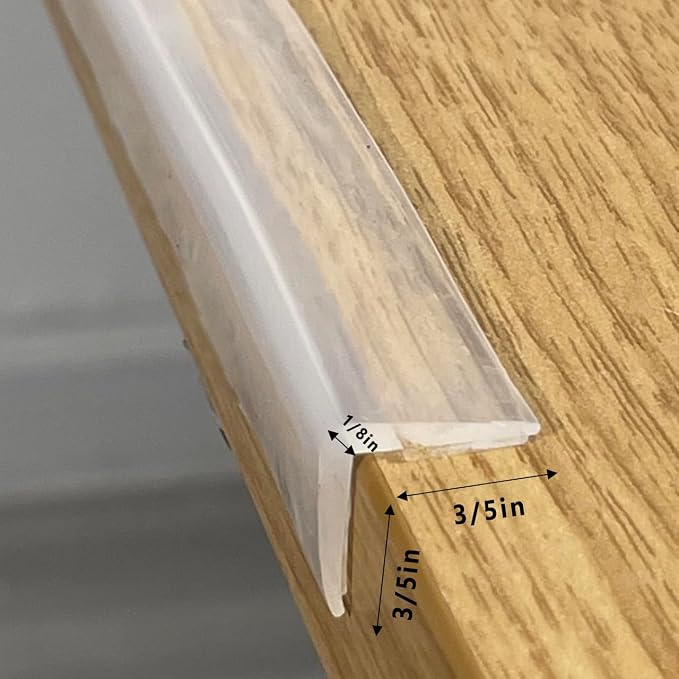 Edge Protector 100% Silicone, Baby Proofing Clear Table Corners Guards - Image 3