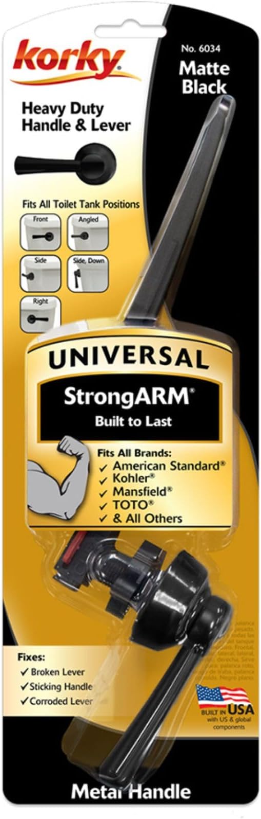 Korky Strongarm Metal Toilet Handle and Lever - Image 4