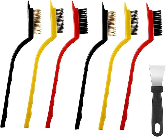 Crevice Cleaning Brush, Small Metal Wire Brush by MakeyourPlantingDreams