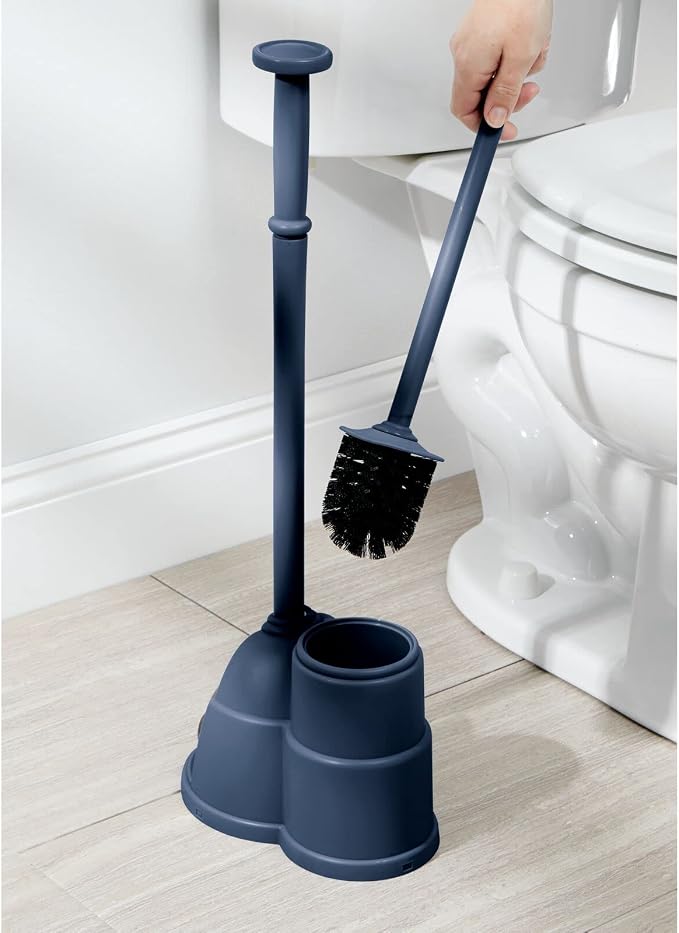 mDesign Plunger and Brush Set for Toilet Bowl - Image 2