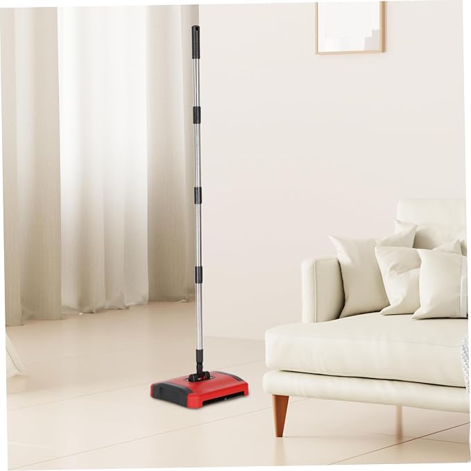 Carpet Sweeper Manual 3 Rolling Brushes Floor Sweeper Carpet Brush - Image 4