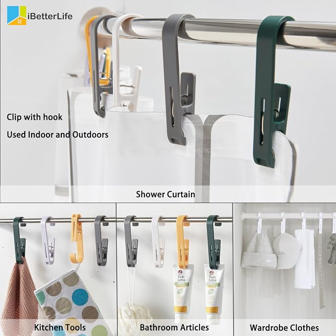 iBetterLife Laundry Hooks Hanging Clips - Image 6