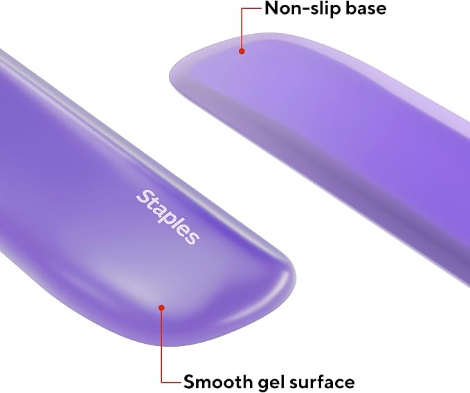 STAPLES Gel Keyboard Wrist Rest, Ergonomic Non‑Slip Wrist Support Cushion - Image 5