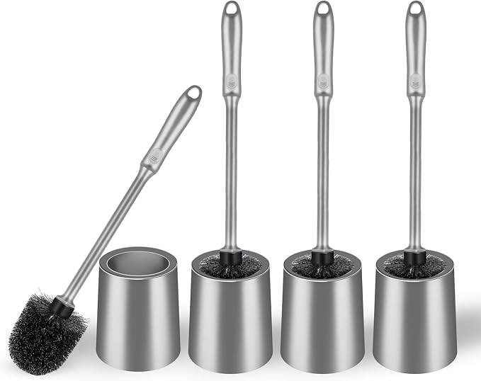 Toilet Brush and Holder 4 Pack by AONEZ