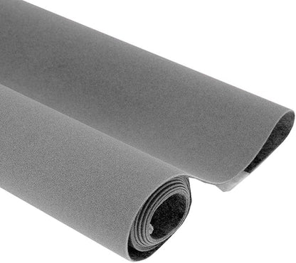 Taogift Self Adhesive Grey Velvet Shelf Liner Paper for Drawer Dresser Cabinets Jewlery Displays Backsplash Arts Crafts Decor (Grey, 17.7x98 Inches)