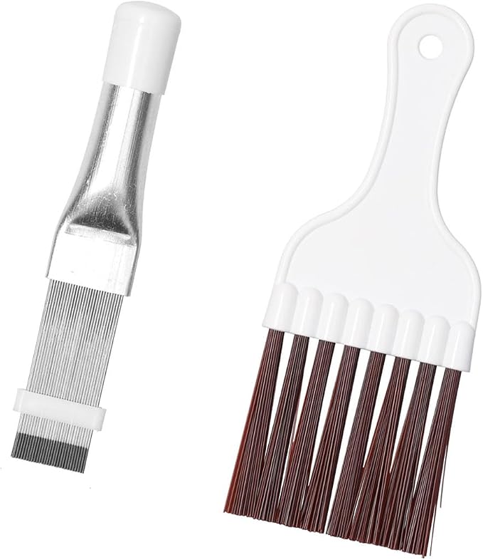 Air Conditioner Condenser Fin Comb and Cleaning Brush Set, Stainless Steel Fin - Image 9