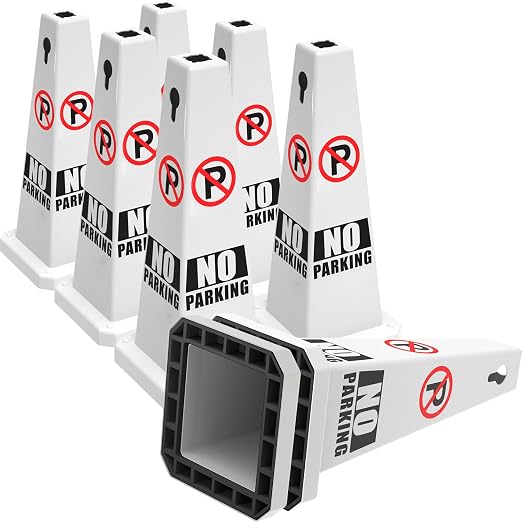 Plastic Traffic Cones, 4-Sided Message Cones, Road Safety Parking Cones by OranLite