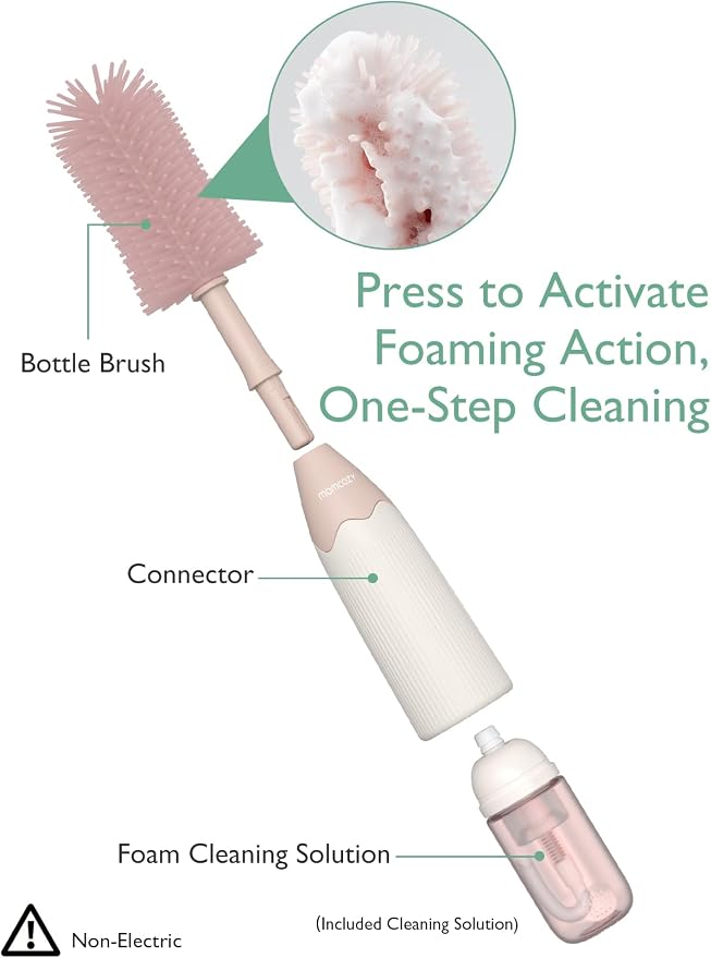 Momcozy Bottle Brush Kit, Innovative Push-Press Design - Image 2